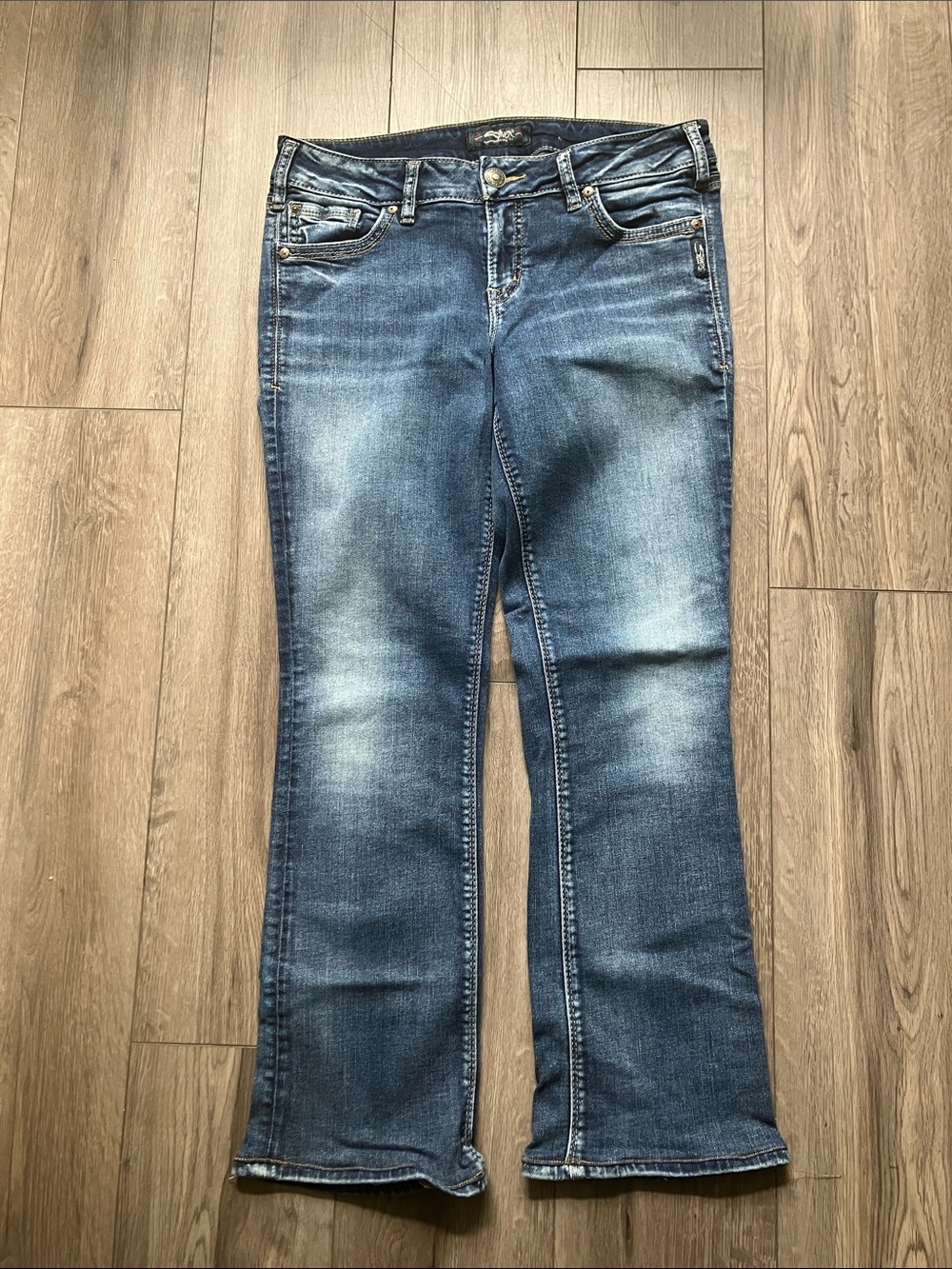 Silver Jeans Suki Mid Rise Slim Bootcut Blue Denim Jeans Women’s W31 L33